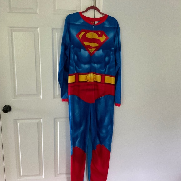 Superman Other - Adult Superman Halloween Costume, Onesie, Size XL